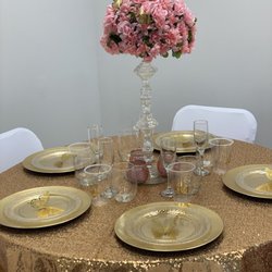 Encanto Gardens - Baby shower table setup