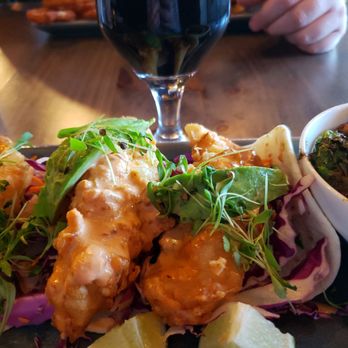 Nobel House - Fish tacos and Southern Tier S'mores Stout (Nitro) - New American Near Me - Glen Ellyn, Illinois Nobel House - Fish tacos and Southern Tier S'mores Stout (Nitro) - New American Near Me - Glen Ellyn, Illinois