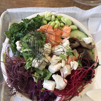 PokeRice - Huge Salmon and Chicken Poke Bowl - Poke Near Me - New York, New York PokeRice - Huge Salmon and Chicken Poke Bowl - Poke Near Me - New York, New York