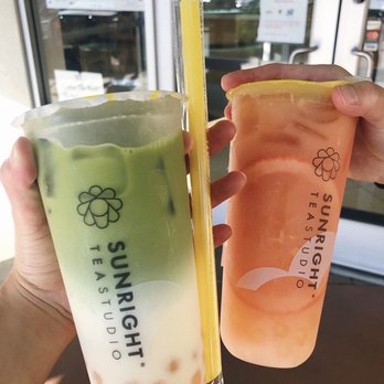 Sunright Tea Studio - Sunnyvale - Matcha Milk Tea with Boba, Grapefruit Yogurt with Boba - Bubble Tea Near Me - Sunnyvale, California Sunright Tea Studio - Sunnyvale - Matcha Milk Tea with Boba, Grapefruit Yogurt with Boba - Bubble Tea Near Me - Sunnyvale, California