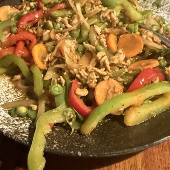 Siam Station - M2. Kapow chicken. All bell peppers. :( - Thai Near Me - Cupertino, California Siam Station - M2. Kapow chicken. All bell peppers. :( - Thai Near Me - Cupertino, California