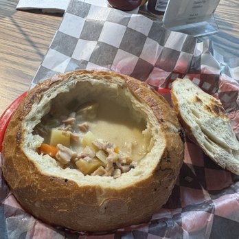 Ocean Cove Bar & Grill - Clam Chowder Bowl - Sandwiches Near Me - Jenner, California