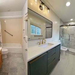 Amcor Construction - Renovate the entire interior, including cabinets, counters, bathrooms, floors, paint,