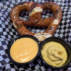 7 Stars Bar And Grill - Preztel with Mustad and Cheese