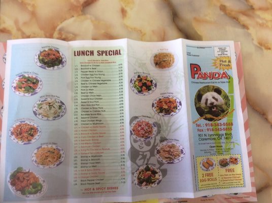 Menu photo 7 Panda Claremore, OK