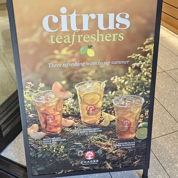 CHAGEE Modern Teahouse - Citrus teafreshers. 7/9/2026 - Coffee & Tea Near Me - Mission Viejo, California CHAGEE Modern Teahouse - Citrus teafreshers. 7/9/2026 - Coffee & Tea Near Me - Mission Viejo, California