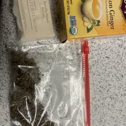 Herbs and More - We bought a lemon ginger tea , we got 4 scoops of Mullein leaf, and a seamoss soap bar!