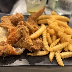 Harold's Chicken & Ice Bar - Whole wings and Fries