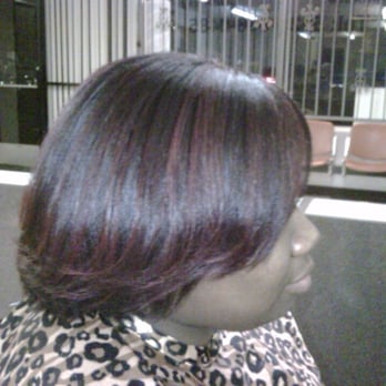 Just Beauty Salon - Highlights and thermal (press) straightening and style service by, Karen. - Hair Salons Near Me - Bellflower, California Just Beauty Salon - Highlights and thermal (press) straightening and style service by, Karen. - Hair Salons Near Me - Bellflower, California