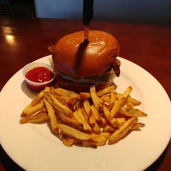 Mainstream Bar and Grill - This is the mainstream burger with french fries. - Bars Near Me - Poway, California Mainstream Bar and Grill - This is the mainstream burger with french fries. - Bars Near Me - Poway, California