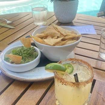 Viviane - chips + guacamole & spicy maggy - New American Near Me - Beverly Hills, California