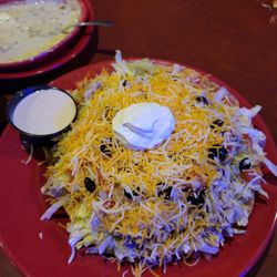 Poncho & Lefty's - Poncho and Lefty's version of a Fajita Salad...lots of food but not much of a Mexican flair.