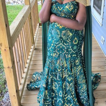 EC Alterations - PROM DRESS - Custom Handmade Cape + Dress, side seams take in + hem - Sewing & Alterations Near Me EC Alterations - PROM DRESS - Custom Handmade Cape + Dress, side seams take in + hem - Sewing & Alterations Near Me
