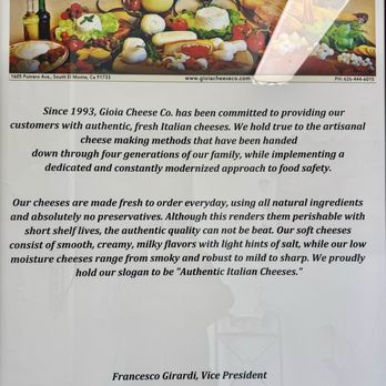 Gioia Cheese Company - Cheese Shops Near Me - South El Monte, California