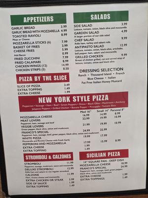 Menu photo 3 Greco's Pizza Roanoke, VA