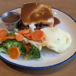 Swiss Chalet Rotisserie & Grill - Hot roast beef sandwich with mashed potatoes