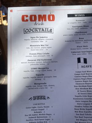 Menu photo 8 COMO Truckee, CA