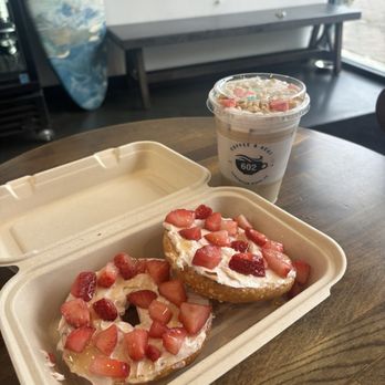 602 Coffee & Acai - lucky charms coffe & strawberry bagel! - Coffee & Tea Near Me - Huntington Beach, California