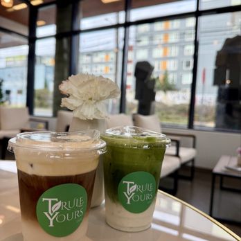 Trule Yours Cafe - Viet Drip with Sea Salt and Matcha Latte - Coffee & Tea Near Me - Seattle, Washington Trule Yours Cafe - Viet Drip with Sea Salt and Matcha Latte - Coffee & Tea Near Me - Seattle, Washington
