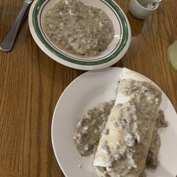 Witvoet Eatery - South of the boarder burrito with gravy instead of queso and biscuit and gravy