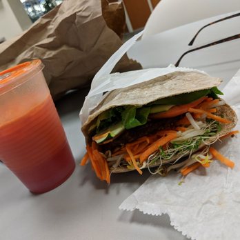 The Last Carrot - Refreshing Carrot and orange juice with a veggie burger sandwich - Vegetarian Near Me - Miami, Florida The Last Carrot - Refreshing Carrot and orange juice with a veggie burger sandwich - Vegetarian Near Me - Miami, Florida
