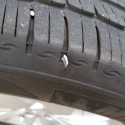 Coit Auto Center - Picked up a jagged piece of metal on George Bush, Eastbound, yesterday right before the Coit Rd exit