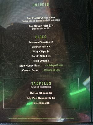 Menu photo 3 The Tipsy Toad Tavern Chapin, SC Menu photo 3 The Tipsy Toad Tavern Chapin, SC