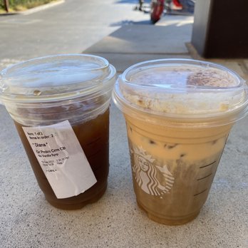 Starbucks - Beautiful pumpkin foam cold brew vs the lesser coffee from an inferior sbux. - Coffee & Tea Near Me - Mountain View, California Starbucks - Beautiful pumpkin foam cold brew vs the lesser coffee from an inferior sbux. - Coffee & Tea Near Me - Mountain View, California