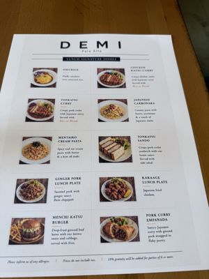 Menu photo 4 Demi Palo Alto, CA Menu photo 4 Demi Palo Alto, CA