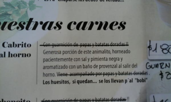 Menu photo 2 Lo de Villalpando Córdoba, X