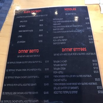 Bluefin Sushi Bar - Menu 5/23/17 - Sushi Bars Near Me - Portland, Oregon