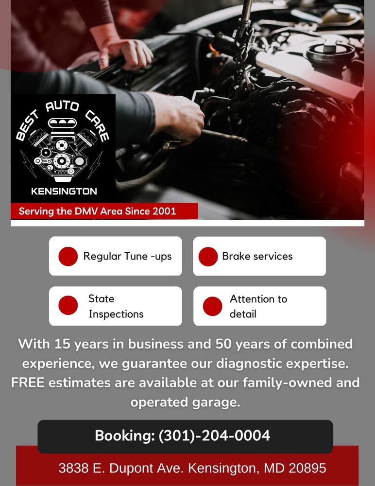 BEST AUTO CARE KENSINGTON 3838 E Dupont Ave, Kensington, Maryland
