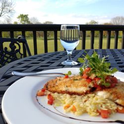 The Wisconsin Club Country Club - Cheese crusted white fish is amazing