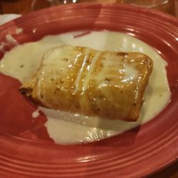 La Fiesta Chatham - Cold bland and barely fried chicken chimichanga.