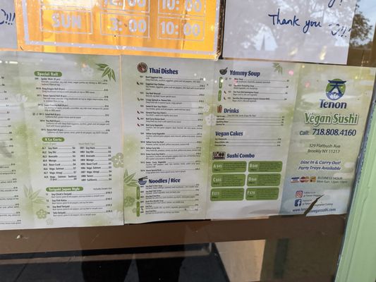 Menu photo 3 Tenon Vegan Sushi Brooklyn, NY