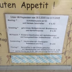 Konditorei & Cafe Grass - Hier gibts warme und gute Mittagsgerichte, hätte man in einer Konditorei nicht unbedingt vermutet