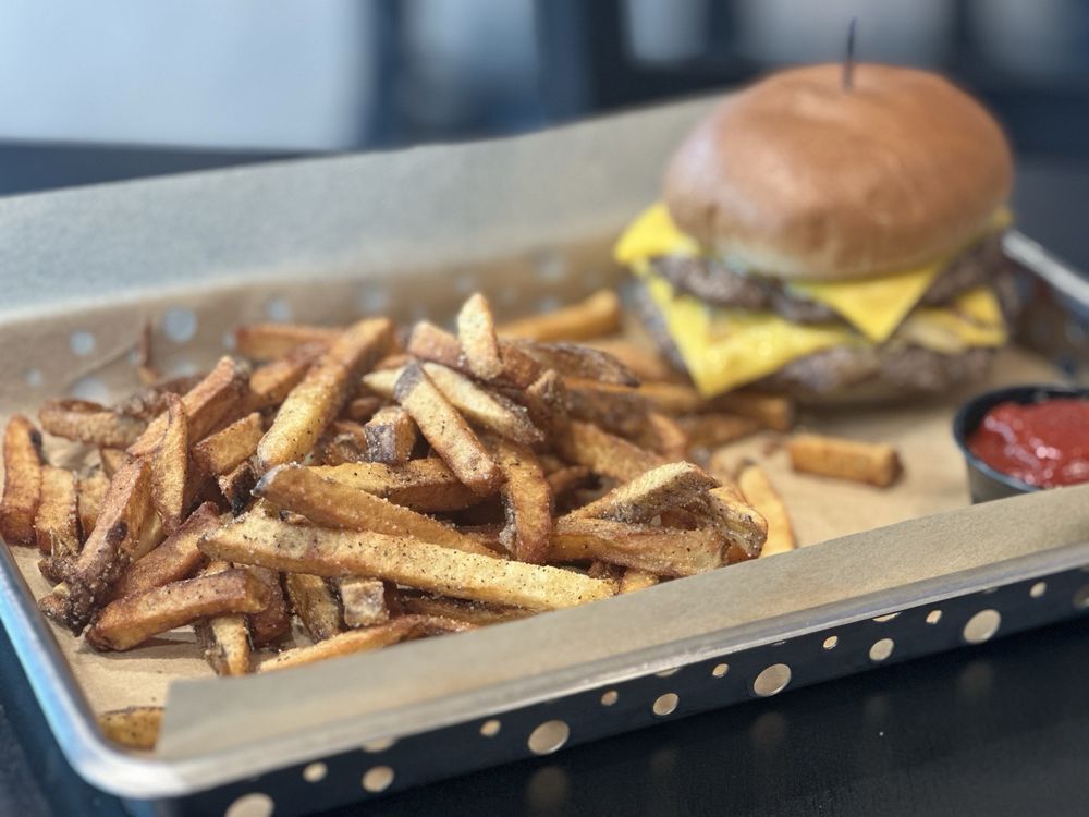 Food from Fat Guy's Burger Bar