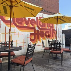 Cleveland-Heath - Beautiful shaded patio and mural.
