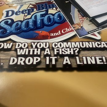 Deep Blue Seafood - Table jokes - Seafood Near Me - Portage, Indiana