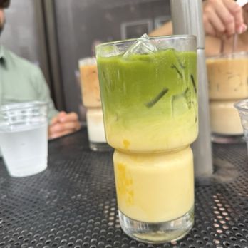 The Station on Kings - Iced Mango Matcha Latte - Cafes Near Me - Lewes, Delaware