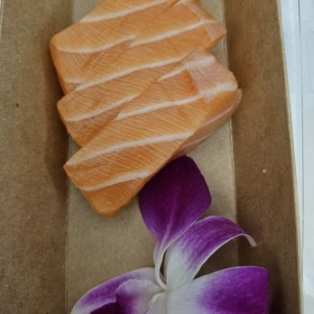 Take Sushi - salmon sashimi (3 pc) - Japanese Near Me - Los Angeles, California Take Sushi - salmon sashimi (3 pc) - Japanese Near Me - Los Angeles, California