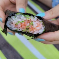 Sunny Blue - Cod roe onigiri?? I think