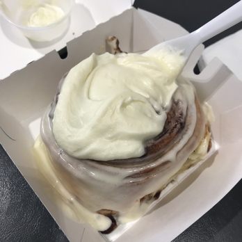 Cinnabon - a pastry in a box with a spoon - Bakeries Near Me - Oshawa, Ontario Cinnabon - a pastry in a box with a spoon - Bakeries Near Me - Oshawa, Ontario