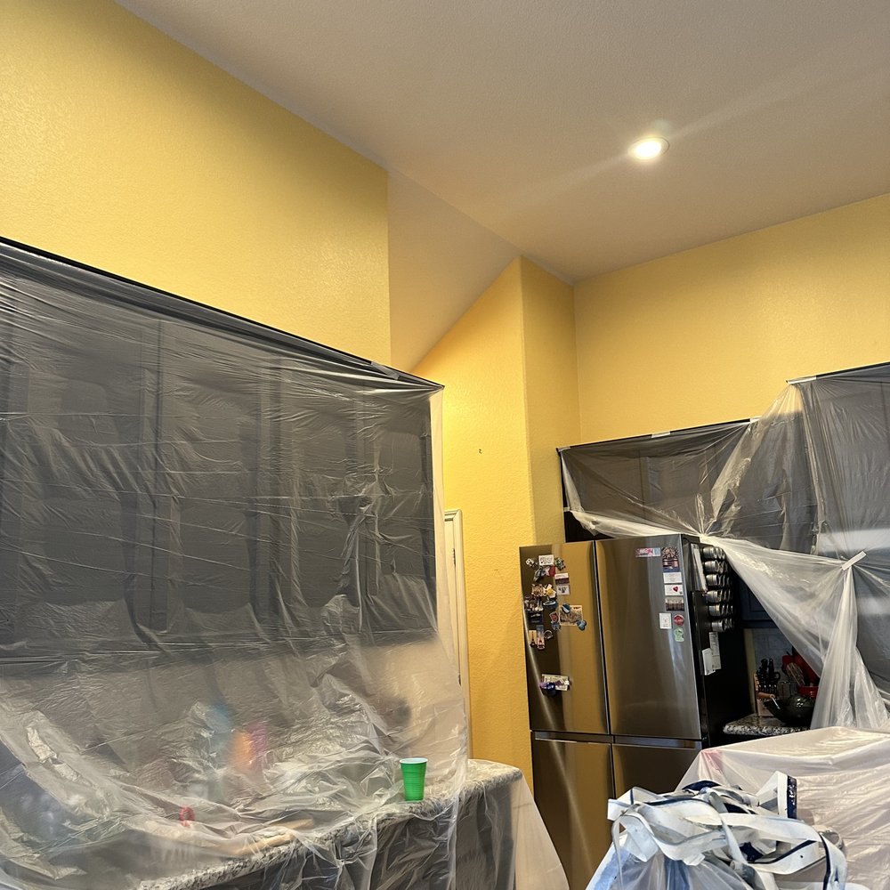 Progress Painting - Awesome yellow - Painters Near Me Progress Painting - Awesome yellow - Painters Near Me
