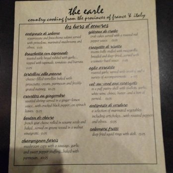 The Earle Restaurant - Menu! - Wine Bars Near Me - Ann Arbor, Michigan