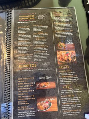 Menu photo 2 El Camino Mexican Grill Whittier, CA Menu photo 2 El Camino Mexican Grill Whittier, CA