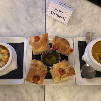 Margeaux Supper Parlor - Focaccia, French onion soup, lobster bisque - French Near Me - Cambridge, Massachusetts