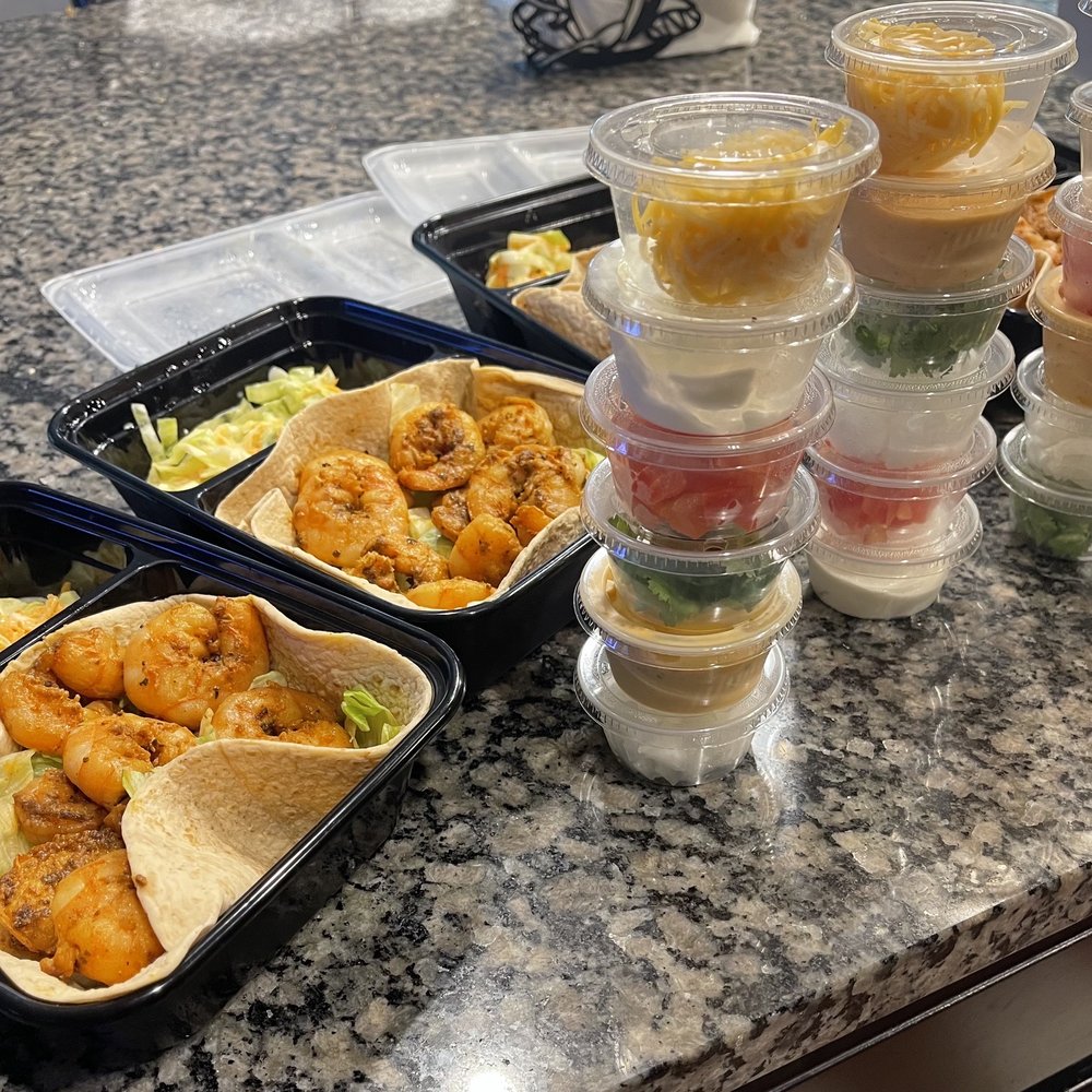 Dannlys Cuisine - Shrimp tacos with all the fixings - Personal Chefs Near Me Dannlys Cuisine - Shrimp tacos with all the fixings - Personal Chefs Near Me