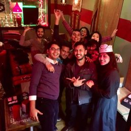 Fun night dancing to Bollywood music with friends Fun night dancing to Bollywood music with friends