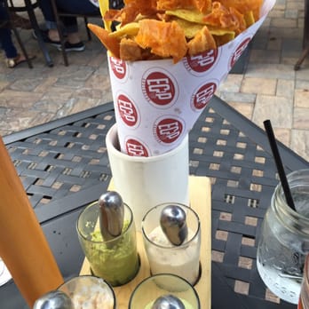 EGP Gastropub - The must-have chips n dip. No longer does it come with blue cheese, but instead a creamy corn salsa, and three other insanely good spreads. - Gastropubs Near Me - Oceanside, New York EGP Gastropub - The must-have chips n dip. No longer does it come with blue cheese, but instead a creamy corn salsa, and three other insanely good spreads. - Gastropubs Near Me - Oceanside, New York